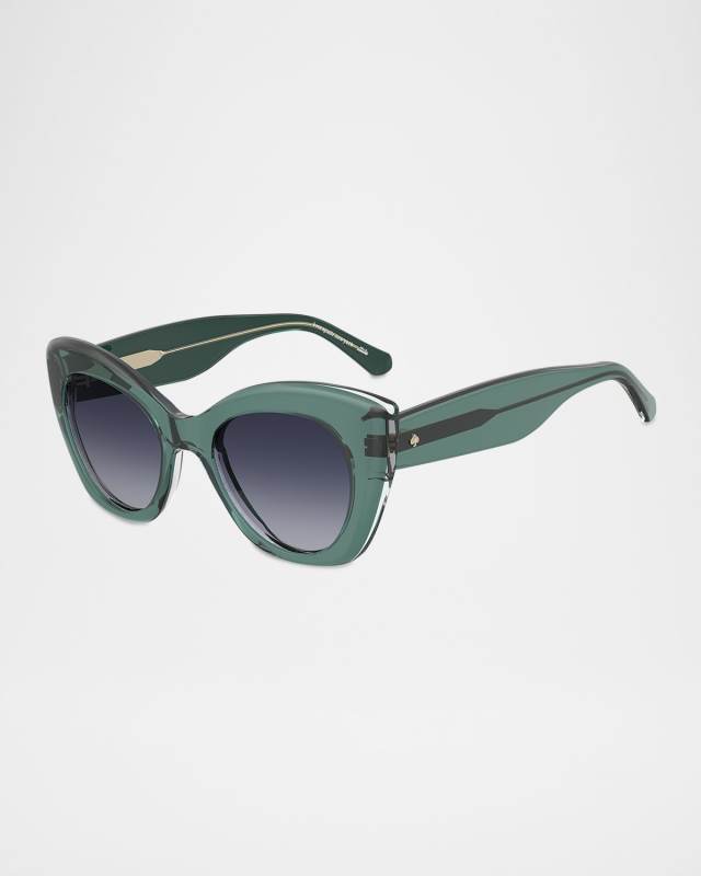 dominica rectangle acetate sunglasses